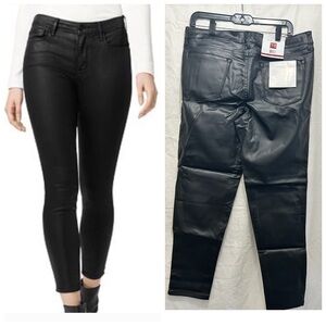 NWT Social Standard by Sanctuary mid-rise ankle skinny faux leather pants